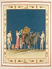 Item #10424 Detail of a fresco in the 'Domus Aureus'. Marco CARLONI, after Franciszek...