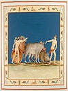 Item #10426 Detail of a fresco in the 'Domus Aureus'. Marco CARLONI, after Franciszek...