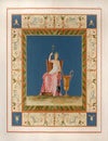 Item #10449 Detail of a fresco in the 'Domus Aureus'. Marco CARLONI, after Franciszek SMUGLIEWICZ, Vincenzo BRENNA.