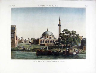 Item #10655 Environs du Kaire. Vue du Port et de la Grande Mosquée de Boulâq. DESCRIPTION DE...