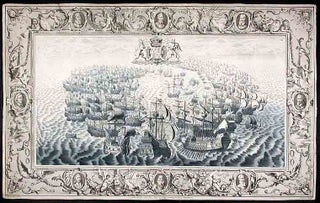 Item #10928 [Plate illustrating the defeat of the Spanish Armada by the English Fleet under the...