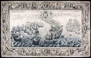 Item #10949 [Plate illustrating the defeat of the Spanish Armada by the English Fleet under the...