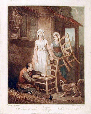 Item #12685 Cries of London, Plate 10, Old Chairs to Mend. Francis WHEATLEY, Giovanni VENDRAMINI