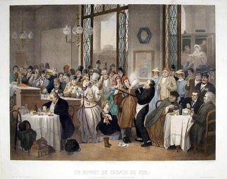 Item #12718 Un Buffet de Chemin de Fer / Railway Refreshment Room. Antoine Gustave DROZ,...