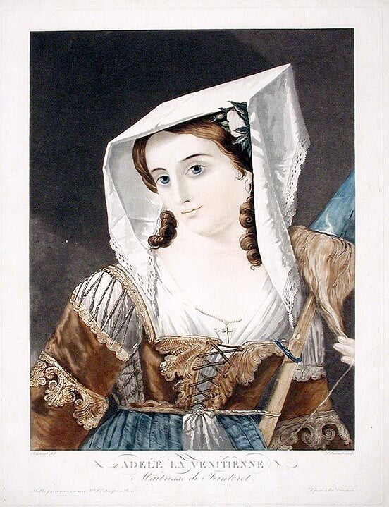 Item #12763 Adele La Venitienne / Ma&icirc;tresse de Teintoret. Philibert-Louis DEBUCOURT.