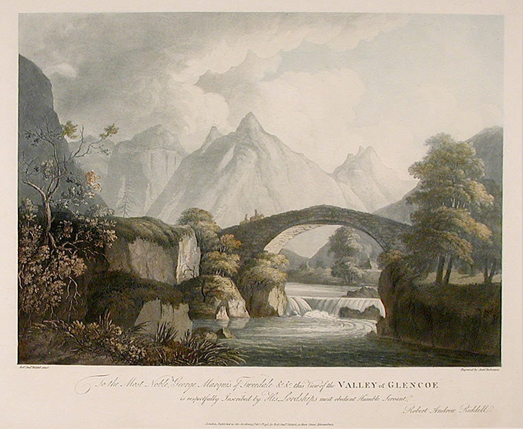 Item #12944 Valley of Glencoe. Archibald ROBERTSON, after Robert Andrew RIDDELL.