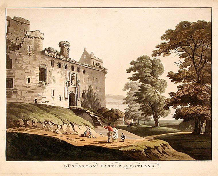 Item #12946 Dunbarton [sic] Castle, Scotland [actually Linlithgow Palace]. J. R. HAMBLE.