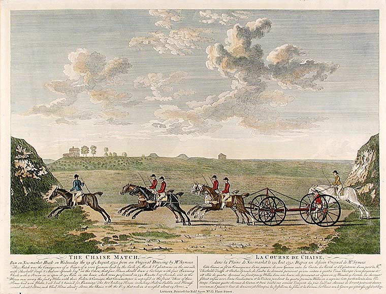 Item #13113 The Chaise Match... La Course de Chaise. After James SEYMOUR, 1702?-1752.
