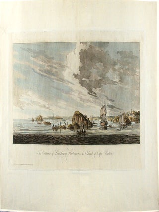 Item #13202 The Entrance of Louisbourg Harbour, on the Island of Cape Breton. J. F W. DES BARRES