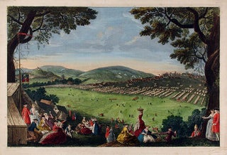 Item #13305 View of the Camp in the Isle of Wight. Augustin MENAGEOT