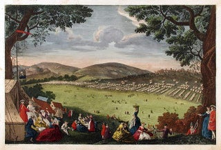 Item #13306 View of a Camp in the Isle of Wight. Augustin MENAGEOT