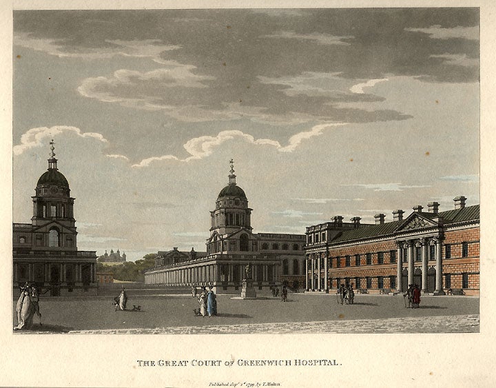 Item #13413 The Great Court of Greenwich Hospital. Thomas MALTON.