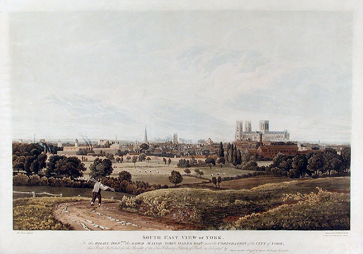 Item #13537 South East View of York. Robert HAVELL, after Henry CAVE.