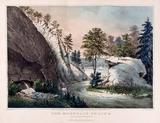 Item #13817 The Mountain Spring. Near Cozzen's Dock, West Point. CURRIER, IVES - After Francis F....
