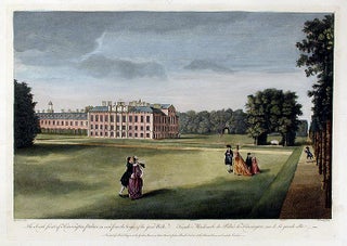 Item #13891 The South front of Kensington Palace, as seen from the Verges of the great Walk /...