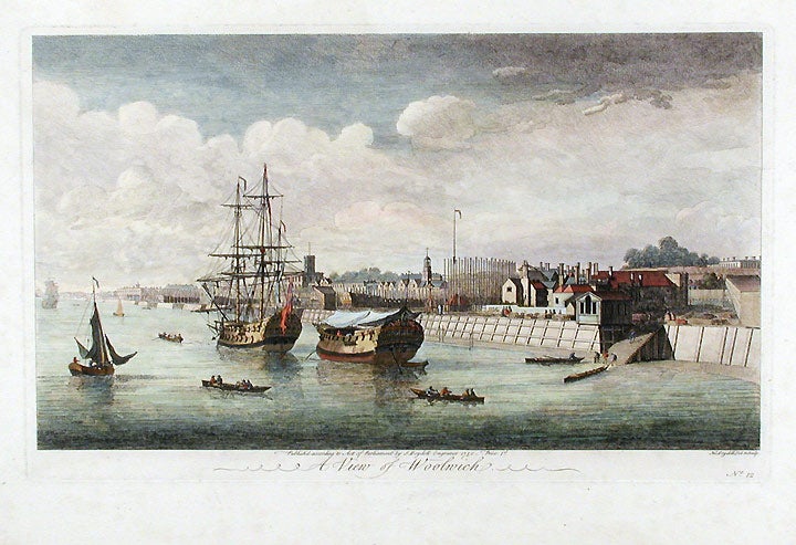 Item #13910 A View of Woolwich. John BOYDELL.