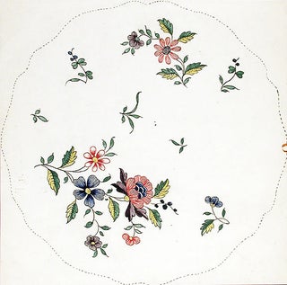 Item #13948 An original design for a porcelain plate. SAMSON, CO, designers