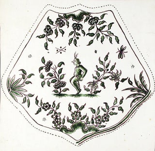 Item #13952 An original design for a porcelain plate. SAMSON, CO, designers