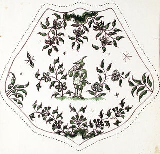 Item #13953 An original design for a porcelain plate. SAMSON, CO, designers