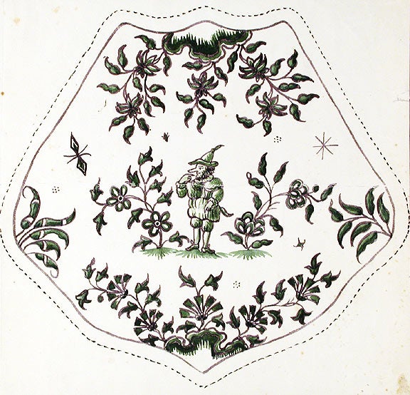 Item #13953 An original design for a porcelain plate. SAMSON, CO, designers.