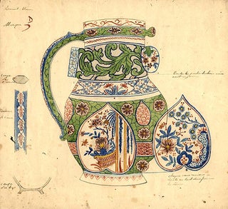 Item #14128 An original design for a porcelain pitcher. SAMSON, CO, designers