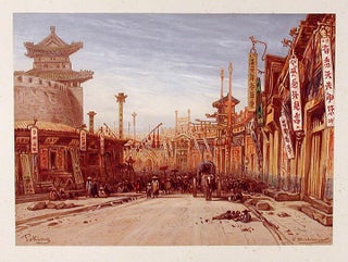 Item #14132 Runde Strasse in Peking. After Eduard HILDEBRANDT