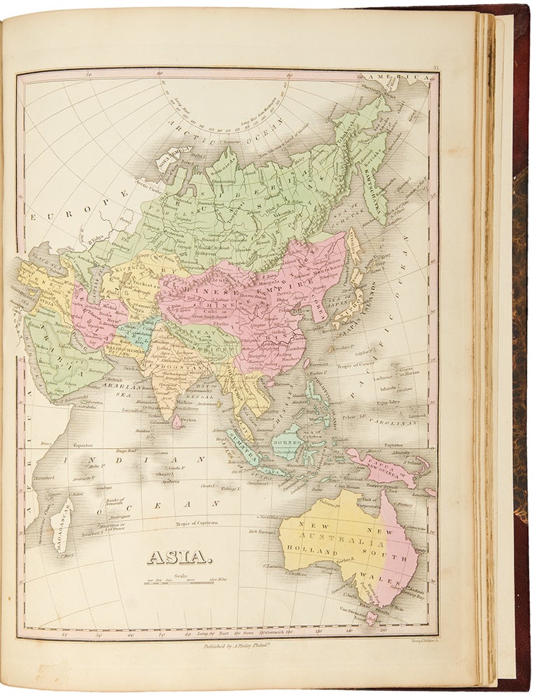Item #14356 A New General Atlas, comprising a complete set of maps, representing the grand divisions of the globe... compiled from the best authorities, and corrected by the most recent discoveries. Anthony FINLEY, c., publisher.