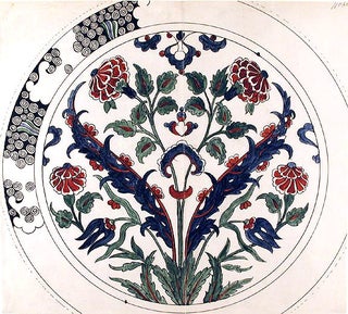 Item #14400 An original design for a porcelain plate. SAMSON, CO, designers