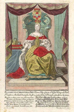Item #14742 Elisabetha Christina, D. G. Martin ENGELBRECHT, STEUTTNER, portrait of, QUEEN OF...