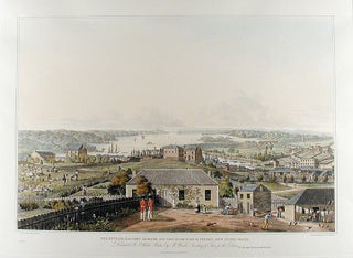 Item #14757 Three panoramic views of Port Jackson, in New South Wales, with the town of Sydney,...