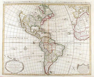 Item #15052 Carte D'Amerique Dressée pour l'Usage du Roy...1739. America Accurate in Imperia,...