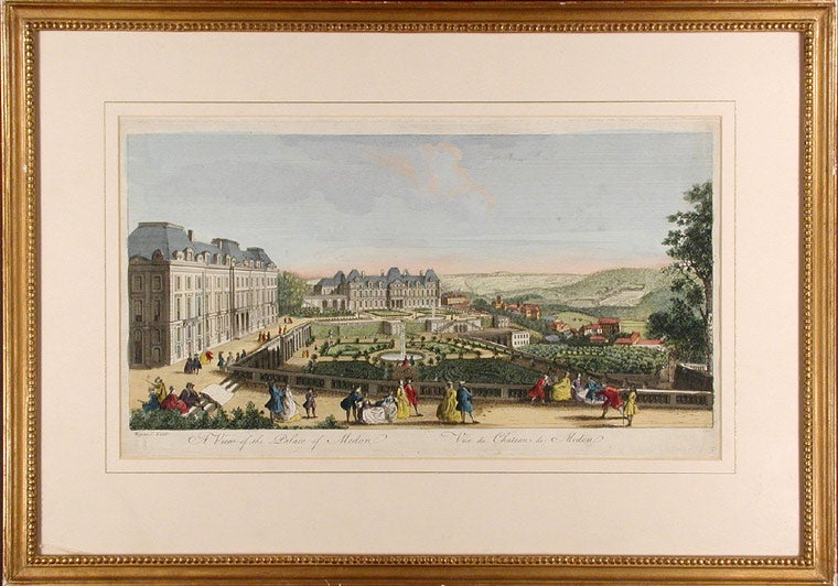 Item #15068 A View of the Palace of Medon / Vue du Chateau de Medon [Meudon]. Jacques RIGAUD.