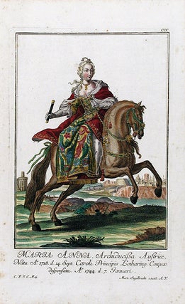 Item #15093 Maria Anna, Archiducissa Austriæ, Nata Ao. 1718 d. 14 Sept. Caroli Principis...