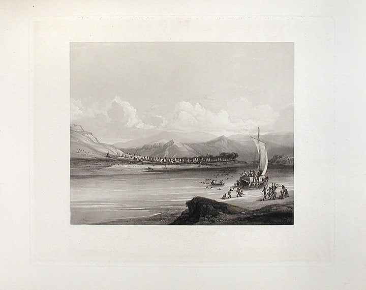 Item #15583 [Camp of the Gros Ventres of the Prairies on the upper Missouri. Karl BODMER.