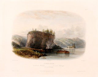 Item #15602 Tower-Rock view on the Mississippi. Karl BODMER