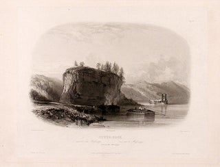 Item #15603 Tower-Rock view on the Mississippi. Karl BODMER