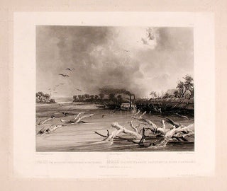 Item #15620 Snags (sunken trees) on the Missouri. Karl BODMER