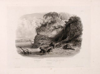 Item #15639 Beaver Hut on the Missouri. Karl BODMER