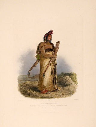 Item #15641 Mexkemahuastan. Chief of the Gros-ventres de Prairies. Karl BODMER