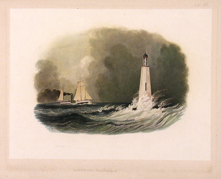 Item #15659 [Cleveland Lighthouse on Lake Erie. Karl BODMER.