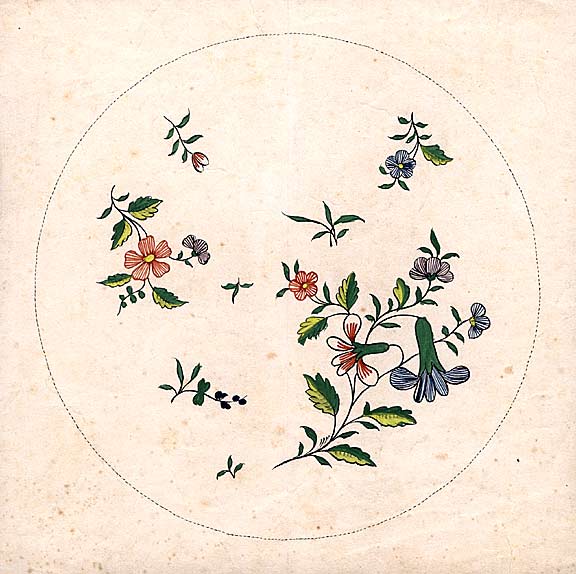 Item #15901 An original design for a porcelain plate. SAMSON, CO, designers.