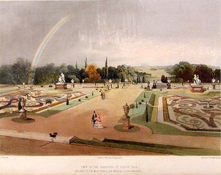 Item #16511 View in the Gardens of Eaton Hall. The Seat of the Most Noble the Marquis of...