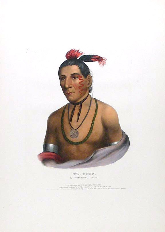 Item #16603 Wa-kawn, a Winnebago Chief. Thomas L. MCKENNEY, James HALL.