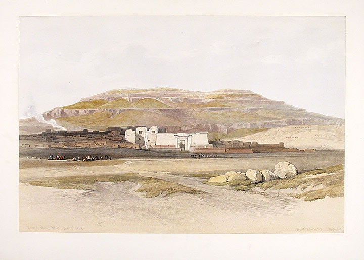 Item #16739 Medinet abou, Thebes. After David ROBERTS.