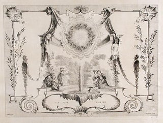 Item #16913 La Cause Badine. Jean MOYREAU, after Jean-Antoine WATTEAU