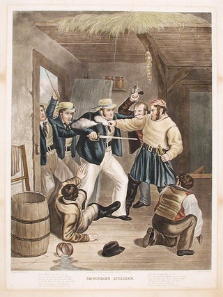 Item #17035 Smugglers Attacked. Charles HUNT, after Samuel John Egbert JONES, active
