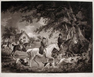 Item #17045 Fox Hunting, Going into Cover. George MORLAND, Edward BELL
