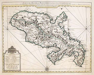 Item #17065 Carte de L'Isle de la Martinique Colonie Françoise de l'une des Isles Antilles de...
