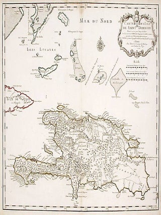 Item #17079 Carte de L'Isle de Saint Domingue. Dressée en 1722 pour l'usage du Roy Sur les...