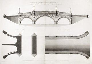 Item #17103 Geometrical elevation of a Bridge to be built over the River in the Garden at Sion......